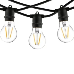 Girlanda ogrodowa FESTOON LIGHTS 9m czarna 15xE27