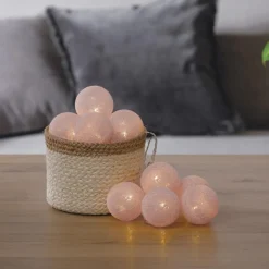 Girlanda świetlna 10 LED Różowa
