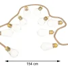 Girlanda świetlna na sznurku 10 LED