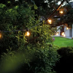 Girlanda ogrodowa FESTOON LIGHTS 6m czarna 10xE27 * Nowodvorski New