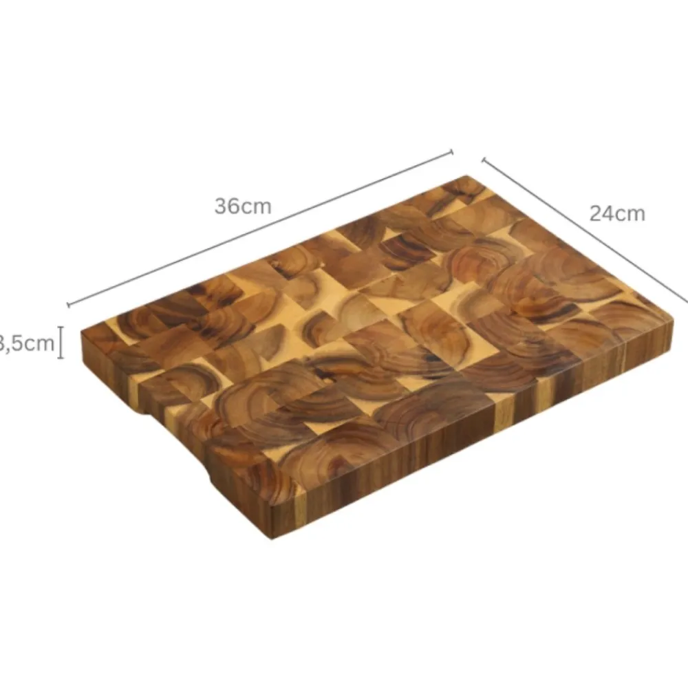 Gruba deska do krojenia akacjowa BAMIRO PRO 36x24x3 cm * Kesper Clearance