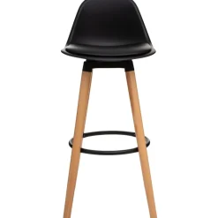 Hoker Maxon czarny na drewnianych nogach