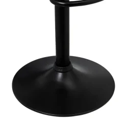 Hoker regulowany czarny skórzano-metalowy 104 cm