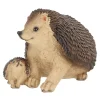Jeż z małym jeżykiem figurka h10,8 cm * Esschert Design New
