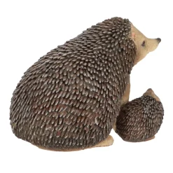 Jeż z małym jeżykiem figurka h10,8 cm * Esschert Design New