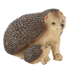 Jeż z małym jeżykiem figurka h10,8 cm * Esschert Design New
