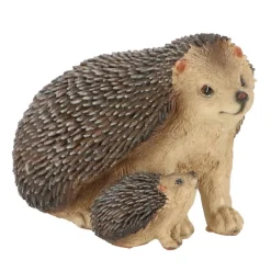 Jeż z małym jeżykiem figurka h10,8 cm * Esschert Design New