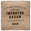 Jutowa poduszka do siedzenia Cacao