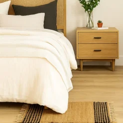 Jutowy dywanik 60x90 cm z frędzlami beżowy * GIFTDECOR Hot