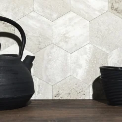 Kafelek samoprzylepny trawertyn plaster miodu 33x27,5 cm