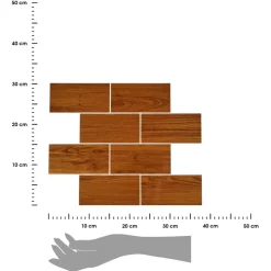 Kafelek samoprzylepny Walnut 38x30,5 cm