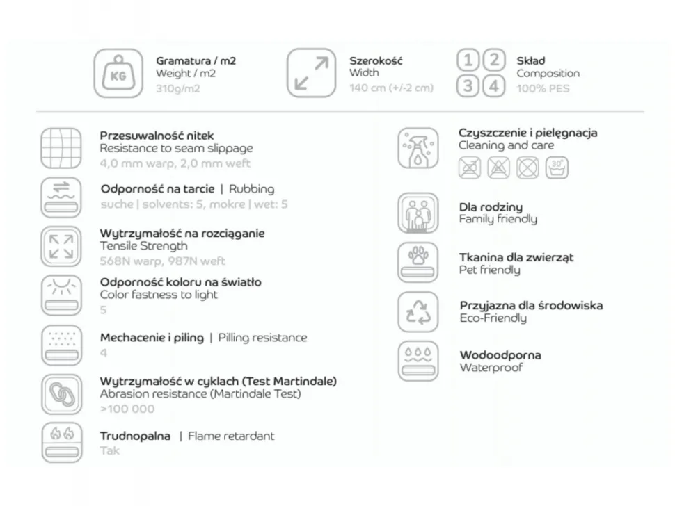 Kanapa rozkładana Cotonn Calmora 18 jasnobeżowa
