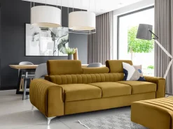 Kanapa z funkcją spania Laurence Nube 45 żółta * Eltap Discount