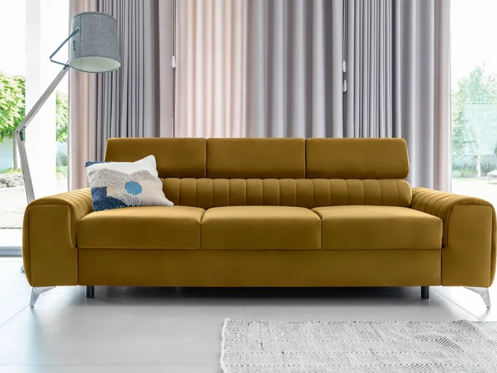 Kanapa z funkcją spania Laurence Nube 45 żółta * Eltap Discount