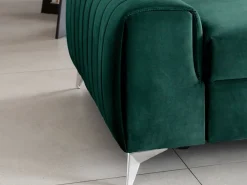 Kanapa z funkcją spania Laurence Nube 35 ciemno zielona * Eltap Discount