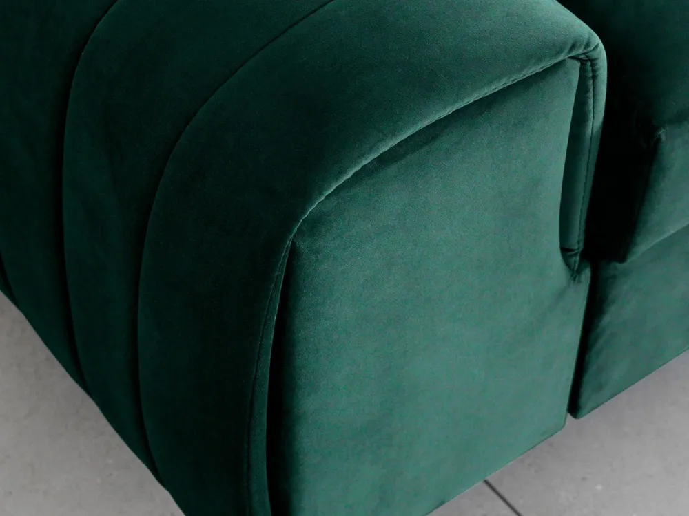 Kanapa z funkcją spania Laurence Nube 35 ciemno zielona * Eltap Discount