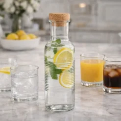 Karafka na wodę butelka z korkiem 1000 ml