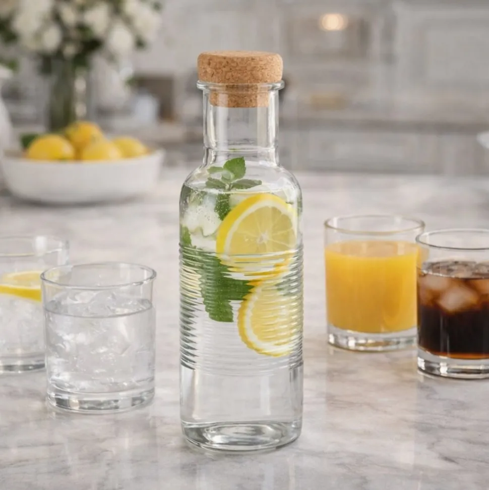 Karafka na wodę butelka z korkiem 1000 ml