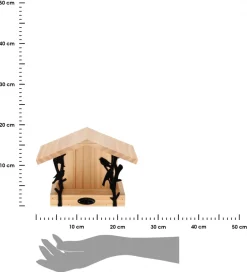 Karmnik dla ptaków ozdobny ścienny 24,5x18,3 cm * Esschert Design Hot