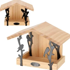 Karmnik dla ptaków ozdobny ścienny 24,5x18,3 cm * Esschert Design Hot