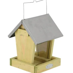 Karmnik dla ptaków wiszący z cynkowym daszkiem 16x22 cm * Esschert Design Sale