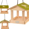 Karmnik dla ptaków wiszący z zielonym daszkiem * Esschert Design Online