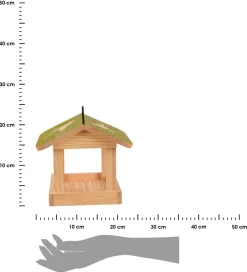 Karmnik dla ptaków wiszący z zielonym daszkiem * Esschert Design Online