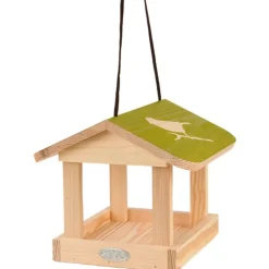 Karmnik dla ptaków wiszący z zielonym daszkiem * Esschert Design Online