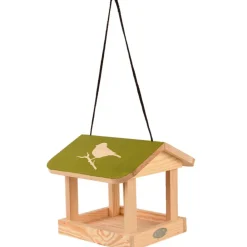 Karmnik dla ptaków wiszący z zielonym daszkiem * Esschert Design Online
