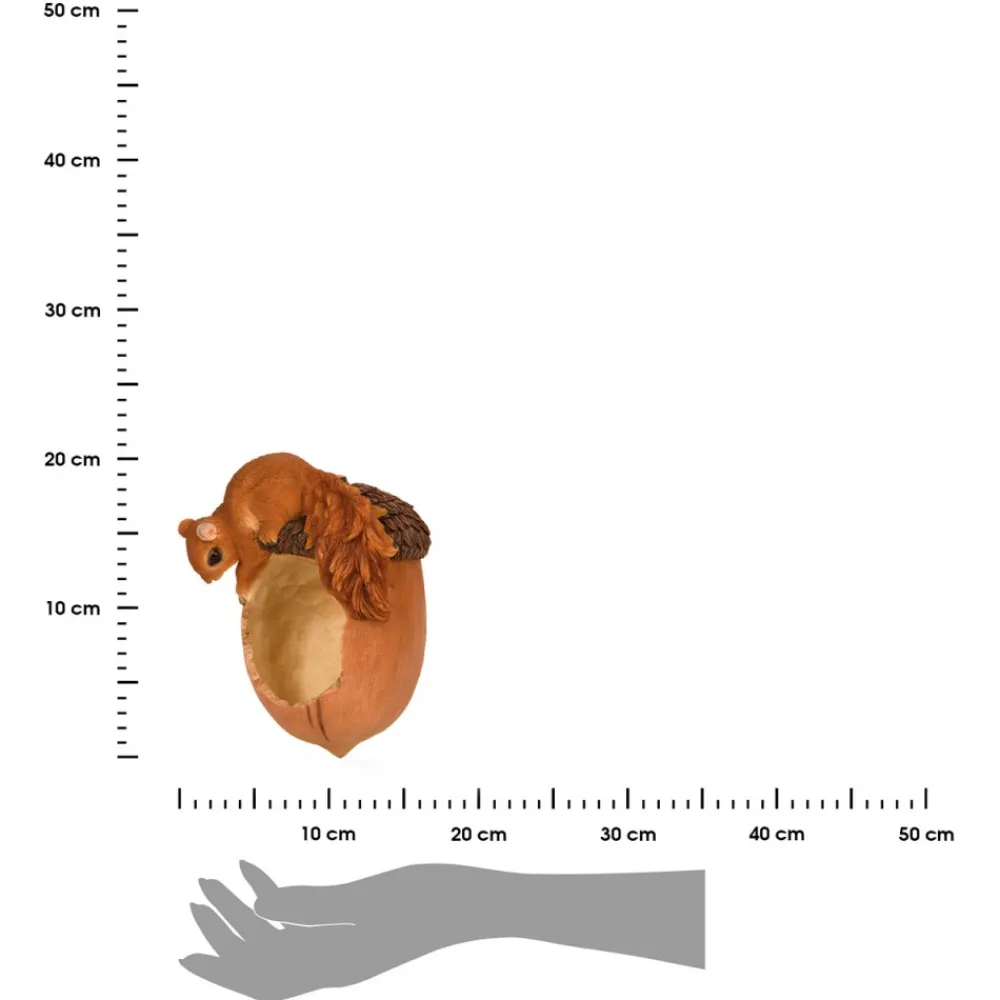 Karmnik dla ptaków z wiewiórką h20,4 cm * Esschert Design Outlet