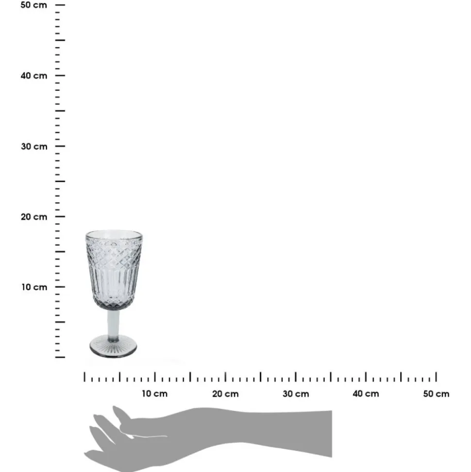 Kieliszek do wina 300 ml – szary dymiony
