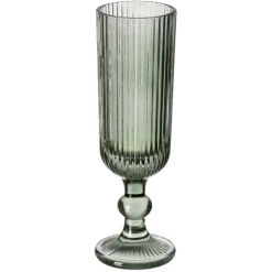 Kieliszek do szampana 160 ml prążkowany zielony * VIVALTO Best