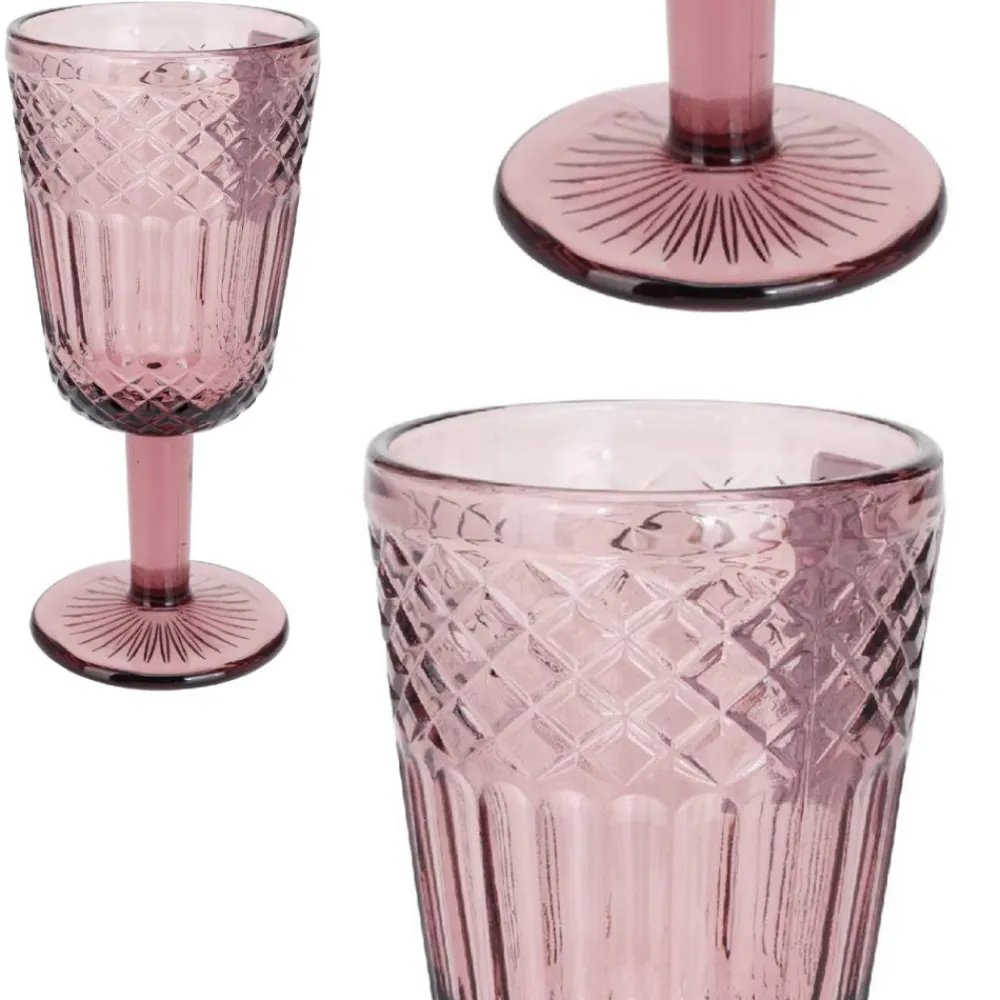 Kieliszek do wina 300 ml – różowy * Siaki Collection Outlet