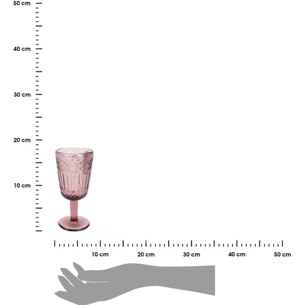 Kieliszek do wina 300 ml – różowy * Siaki Collection Outlet