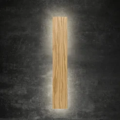 Kinkiet TAVOLA Brązowy Drewno 2xG9 80cm