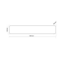 Kinkiet TAVOLA Brązowy Drewno 2xG9 80cm