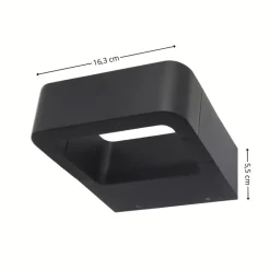 Kinkiet ARIUS czarny 1xLED IP54