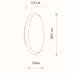 Kinkiet ASTRA LED złoty 8W 3000K