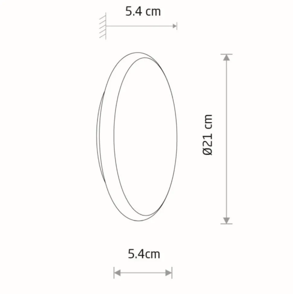 Kinkiet ASTRA LED złoty 8W 3000K