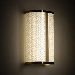 Kinkiet Łazienkowy PALMAS Złoty 15W LED 4000K IP44