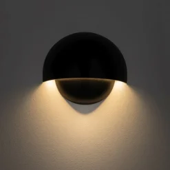 Kinkiet CABO LED czarny 10W IP54 3000K