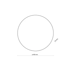 Kinkiet ścienny LUNA Złoty Okrągły 4xG9 40cm