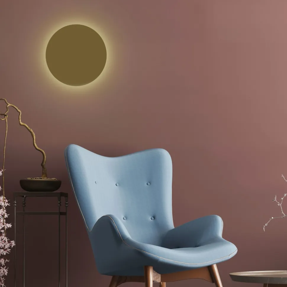 Kinkiet ścienny LUNA Złoty Okrągły 4xG9 40cm