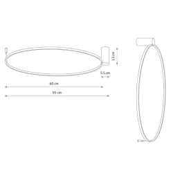 Kinkiet CIRCOLO LED M biały 21W 3000K