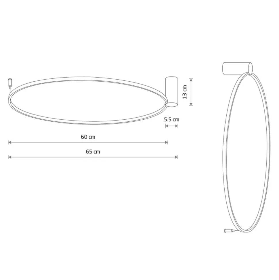 Kinkiet CIRCOLO LED M biały 21W 3000K