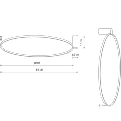 Kinkiet CIRCOLO LED M oliwkowa 21W 3000K