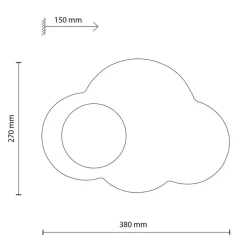 Kinkiet CLOUD NEW biały 1xG9