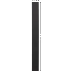 Kinkiet COMMA LED S czarny 19W 3000K