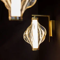 Kinkiet ELVA BRASS mosiądz 1xLED