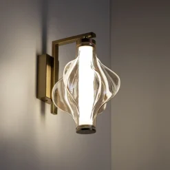 Kinkiet ELVA BRASS mosiądz 1xLED